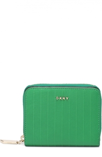 Кожаное портмоне на молнии DKNY