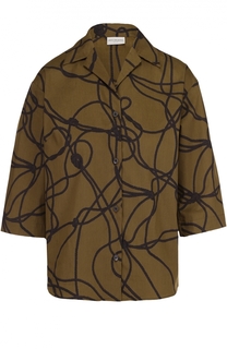 Блуза прямого кроя с укороченным рукавом Dries Van Noten