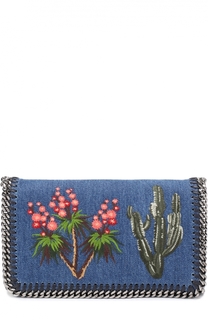 Сумка Falabella из денима с вышивкой Stella McCartney