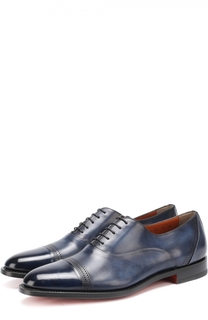 Классические кожаные оксфорды Santoni