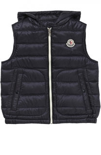 Пуховой жилет с капюшоном Moncler Enfant