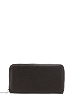 Кожаный бумажник на молнии с отделениями для кредитных карт и монет Brioni