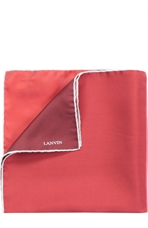 Шелковый платок с контрастным кантом Lanvin