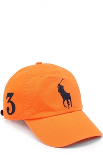 Хлопковая бейсболка с вышивкой Polo Ralph Lauren