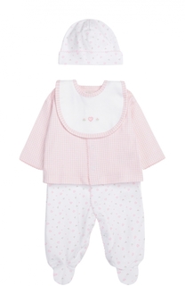 Пижама в комплекте с шапкой и нагрудником Kissy Kissy