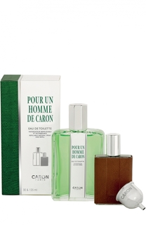 Набор Pour Un Homme: Туалетная вода + Спрей флакон Caron
