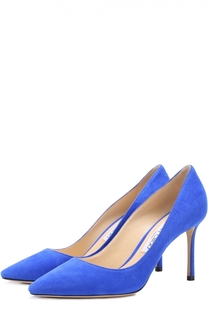 Замшевые туфли Romy 85 на шпильке Jimmy Choo