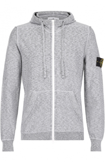 Хлопковый кардиган на молнии с капюшоном Stone Island