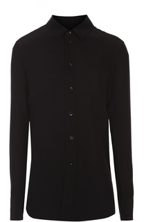 Шелковая блуза прямого кроя Saint Laurent