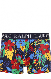 Хлопковые боксеры с широкой резинкой и контрастным принтом Ralph Lauren