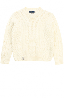 Пуловер джерси фактурной вязки Polo Ralph Lauren