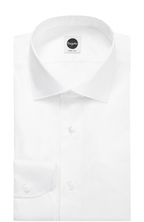 Хлопковая сорочка с воротником акула Bagutta