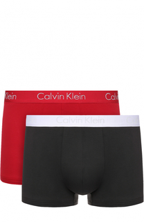 Комплект из двух хлопковых боксеров с широкой резинкой Calvin Klein