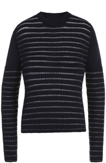 Пуловер с круглым вырезом и металлизированной отделкой Maison Margiela