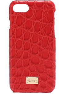 Чехол для iPhone 7 из кожи крокодила Dolce &amp; Gabbana