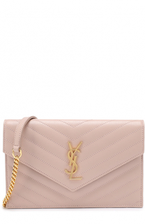 Сумка Monogram Envelope mini из стеганой кожи Saint Laurent