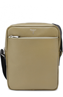 Кожаная сумка-планшет с внешним карманом на молнии Serapian