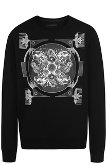 Хлопковый свитшот с принтом Frankie Morello