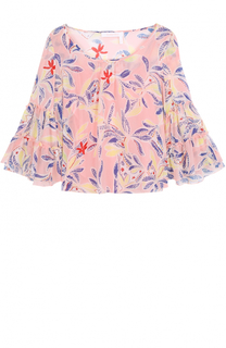 Шелковая блуза свободного кроя с цветочным принтом See by Chloé