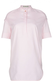 Удлиненная блуза с разрезами и воротником-стойкой Balenciaga