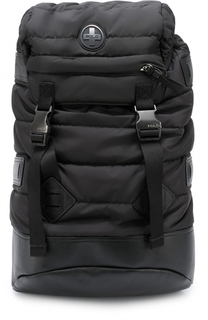 Текстильный стеганый рюкзак с отделкой из натуральной кожи Polo Ralph Lauren