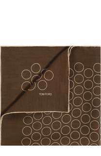 Платок из смеси шелка и шерсти с хлопком Tom Ford