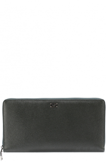 Кожаный бумажник на молнии с отделением для кредитных карт Dolce &amp; Gabbana