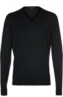 Шерстяной пуловер с V-образным вырезом Tom Ford