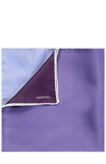 Шелковый платок с контрастным кантом Lanvin