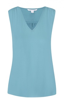 Шелковый топ свободного кроя без рукавов Diane Von Furstenberg