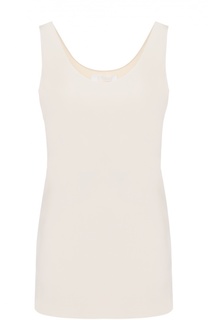 Шелковый топ прямого кроя без рукавов Chloé