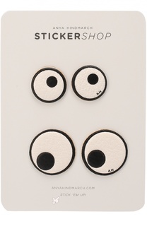 Кожаный стикер Eyes Anya Hindmarch