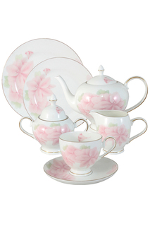 Чайный сервиз "Розовые цветы" EMERALD
