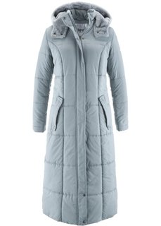 Легкая стеганая куртка длинного покроя (серебристо-серый) Bonprix
