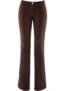 Стрейтчевые брюки-клеш (темно-коричневый) Bonprix