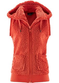 Флисовый жилет (мандариново-красный) Bonprix