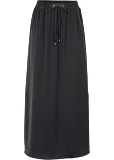 Макси-юбка с разрезами (черный) Bonprix