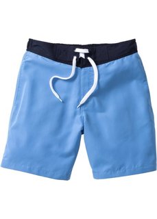 Пляжные шорты Regular Fit длинного покроя (синий) Bonprix