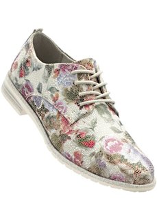 Туфли от Marco Tozzi на шнуровке (белый в цветочек) Bonprix
