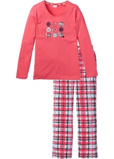 Пижама (нежный ярко-розовый с рисунком) Bonprix