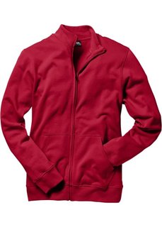Трикотажная куртка стандартного покроя (темно-красный) Bonprix