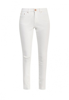 Джинсы LOST INK MID RISE SKINNY IN WHITE ROSE WITH RIPS
