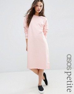 Трикотажное oversize-платье ASOS PETITE - Розовый
