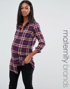 Рубашка в клетку Noppies Maternity - Мульти
