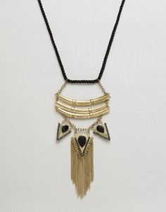 Ожерелье с подвесками-стрелами и бахромой Raga - Золотой