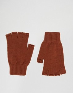 Перчатки без пальцев ASOS - Оранжевый