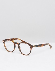 Круглые очки Ray-Ban 0RX2180V - Коричневый