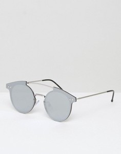 Солнцезащитные круглые очки с зеркальными линзами Spitfire - Серебряный
