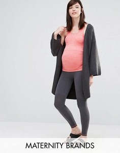 Леггинсы с посадкой над животом Mama.licious - Серый