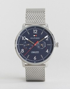 Часы с серебристым сетчатым ремешком Tommy Hilfiger 1791354 - Серебряный